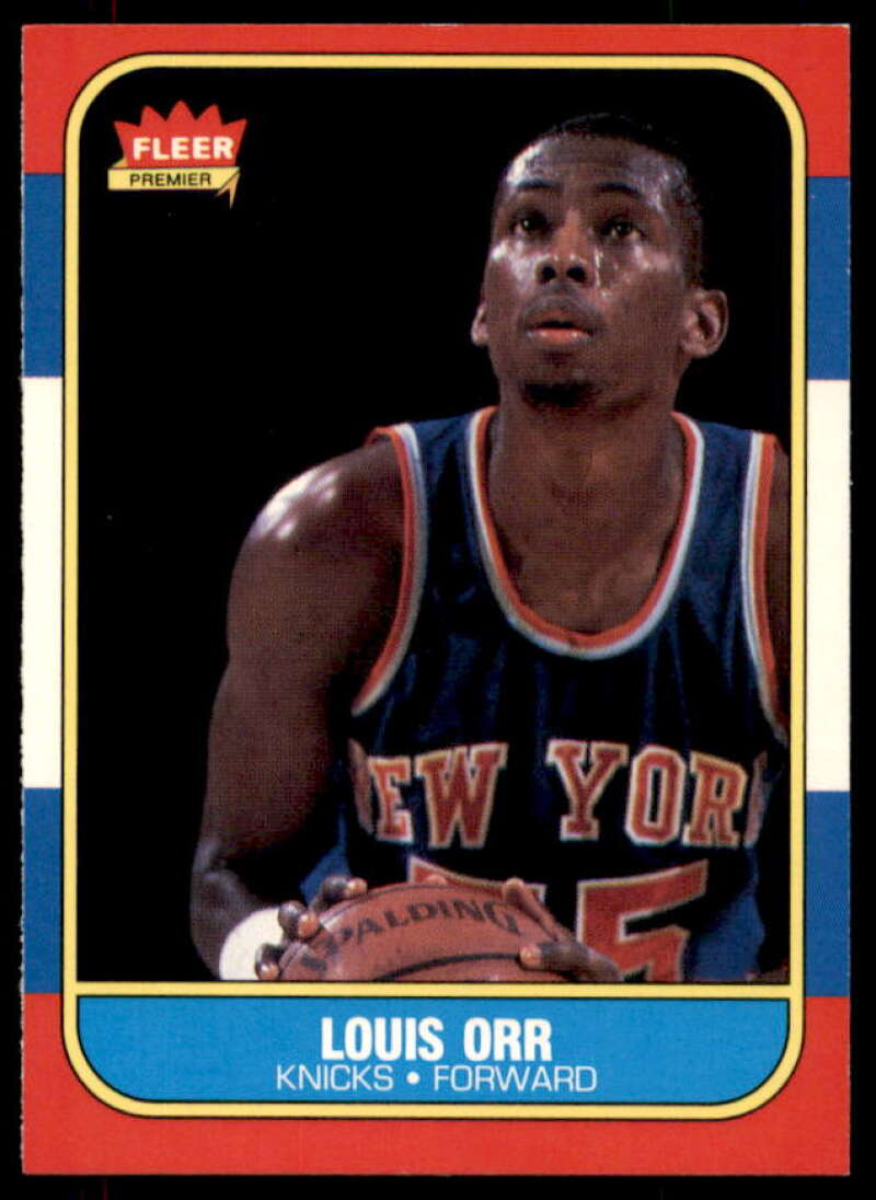 Louis Orr Card 1986-87 Fleer #83  Image 1