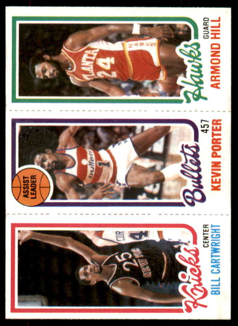 166 Bill Cartwright/244 Kevin Porter TL/25 Armond Hill Card 1980-81 Topps #60  Image 1