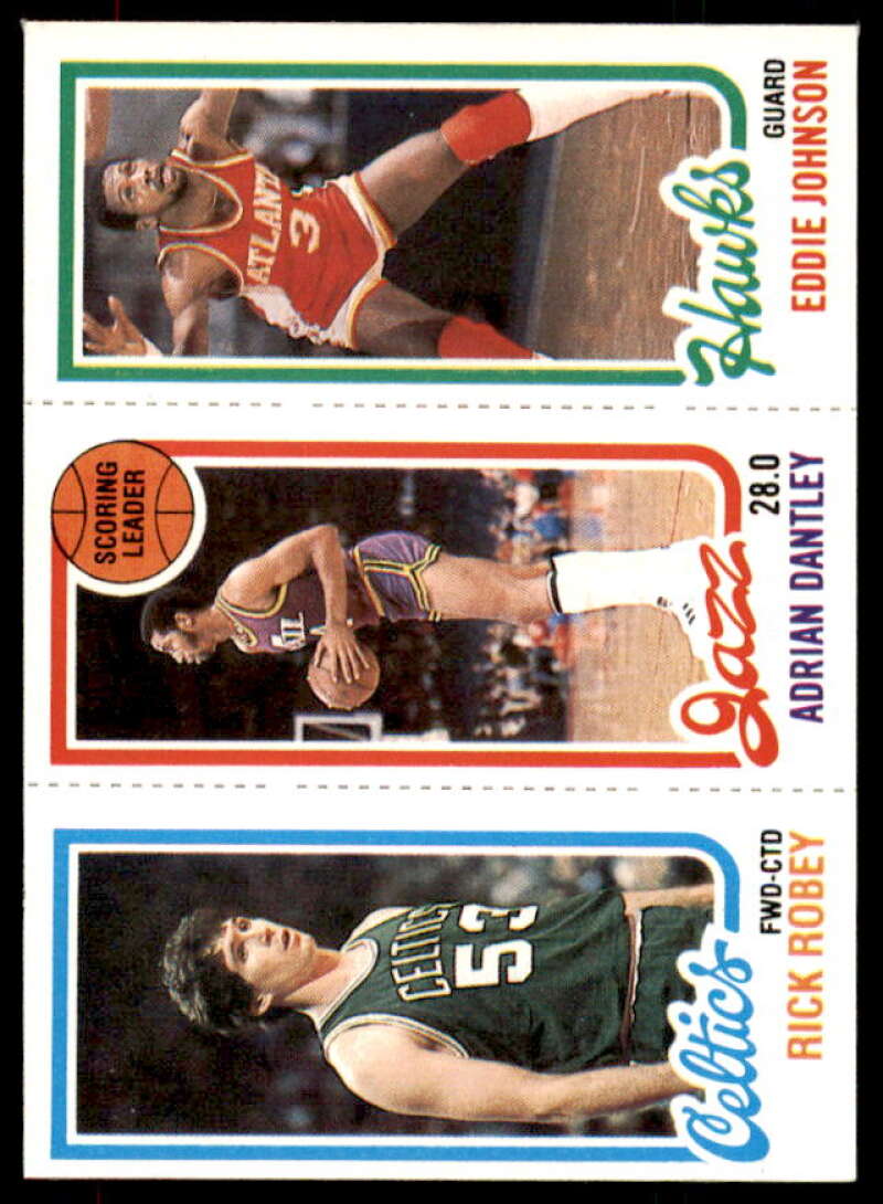 40 Rick Robey/234 Adrian Dantley TL/26 Eddie Johnson Card 1980-81 Topps #9  Image 1