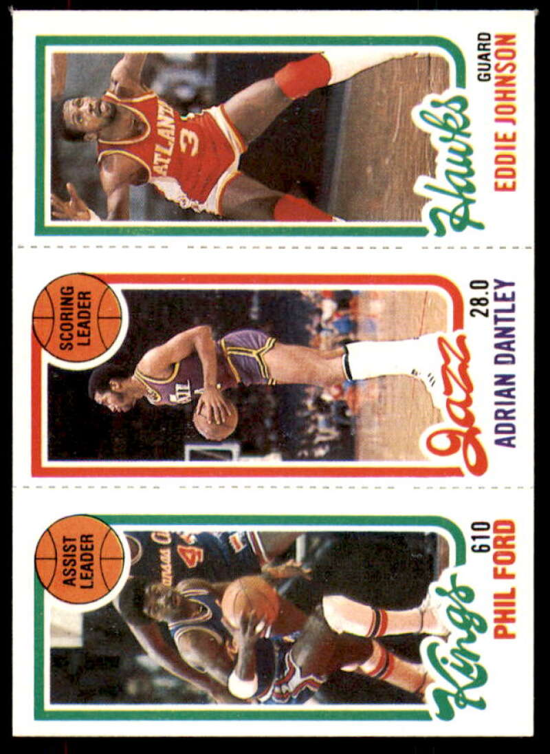 40 Rick Robey/234 Adrian Dantley TL/26 Eddie Johnson Card 1980-81 Topps #9  Image 1