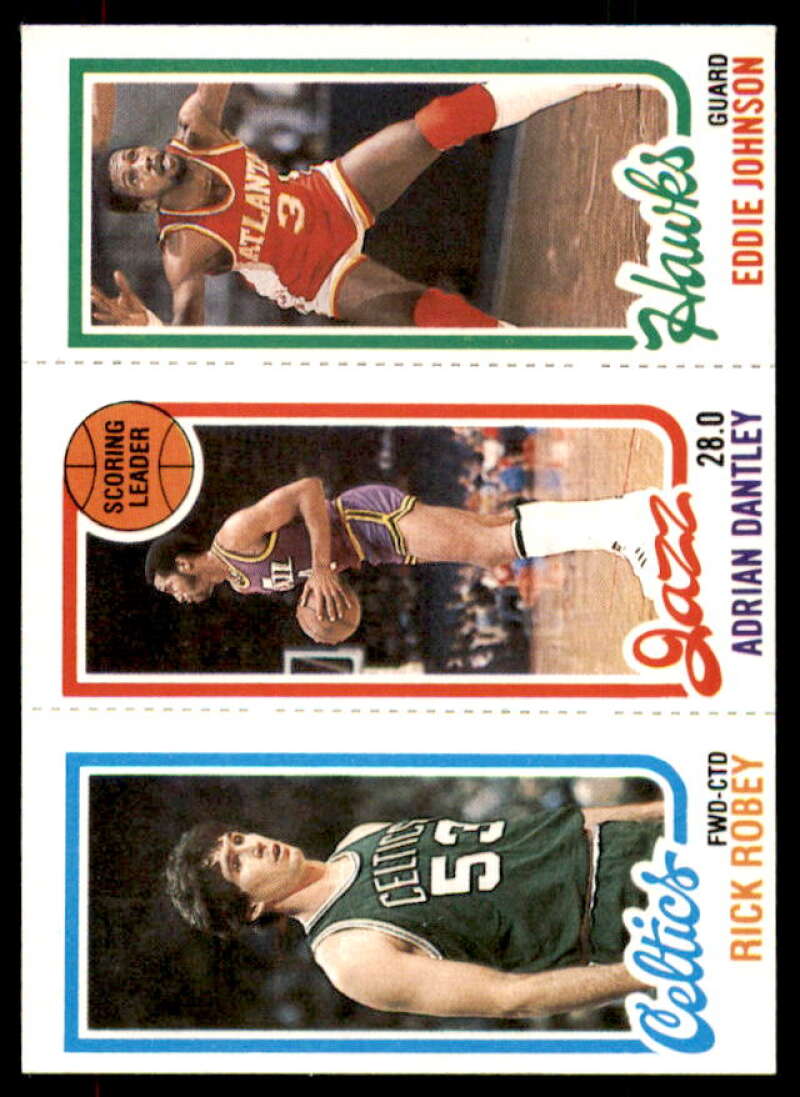 40 Rick Robey/234 Adrian Dantley TL/26 Eddie Johnson Card 1980-81 Topps #9  Image 1