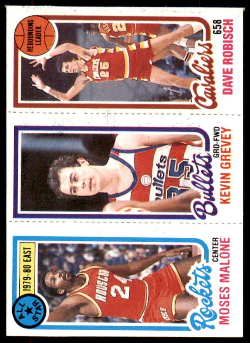 58 Campy Russell/247 Kevin Grevey/52 Dave Robisch TL Card 1980-81 Topps #12  Image 1