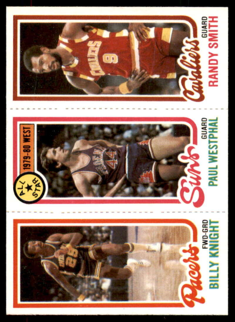 120 Billy Knight/16 Paul Westphal AS/59 Randy Smith Card 1980-81 Topps #38  Image 1