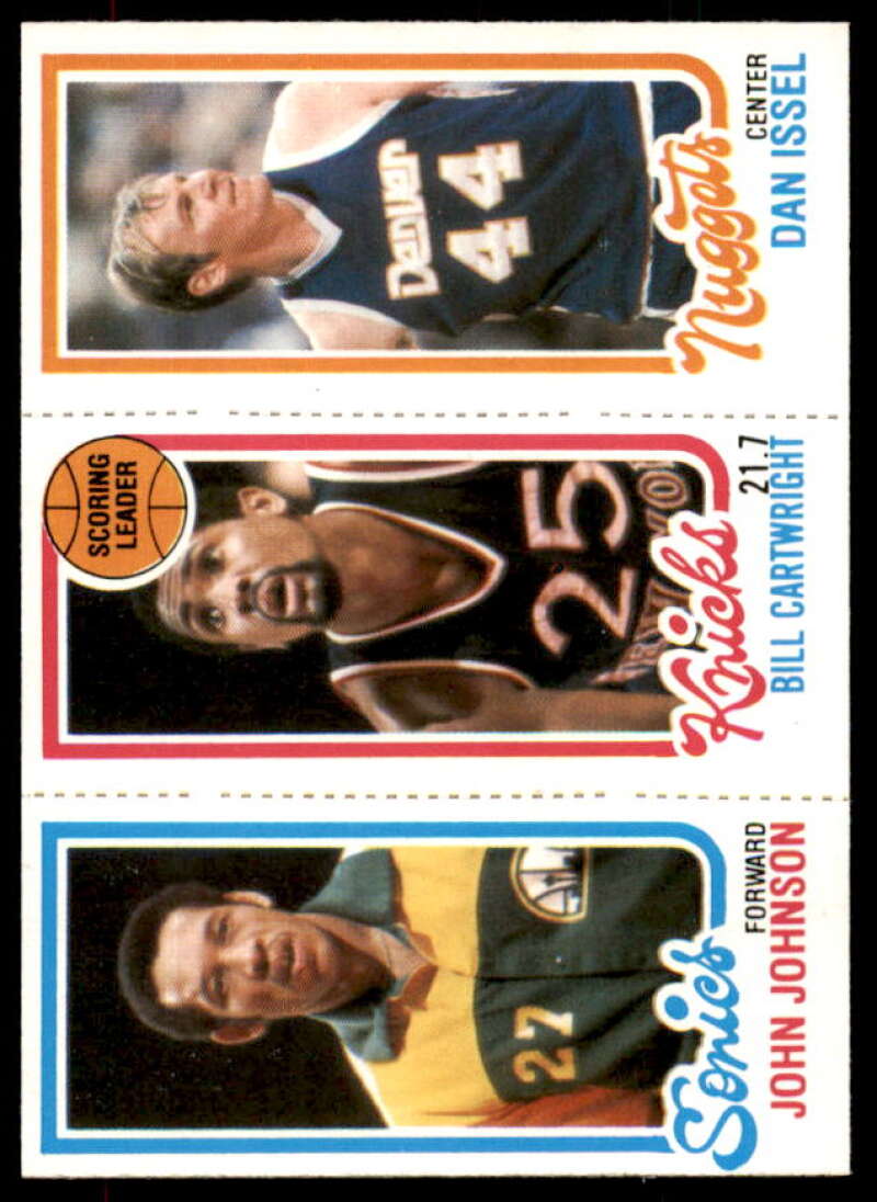 189 Alvan Adams/163 Bill Cartwright TL/76 Dan Issel Card 1980-81 Topps #68  Image 1