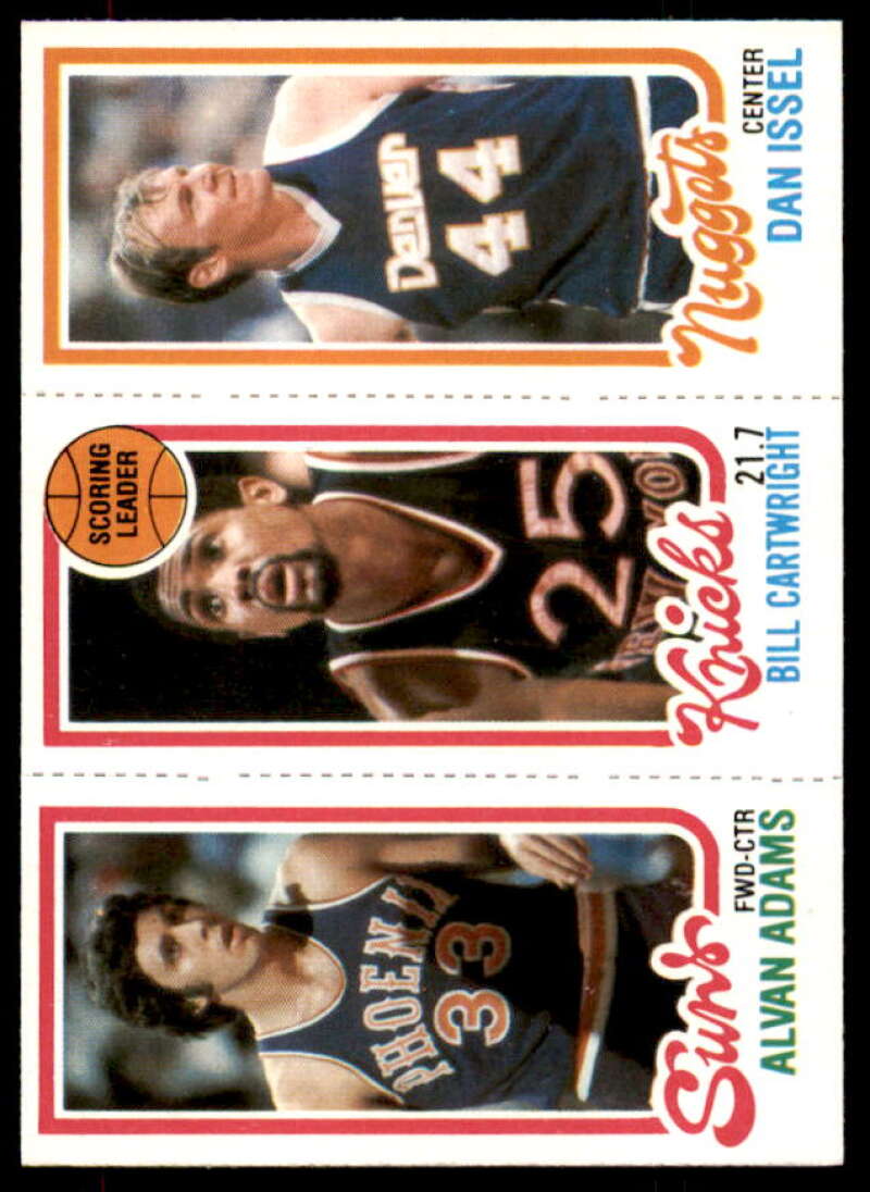 189 Alvan Adams/163 Bill Cartwright TL/76 Dan Issel Card 1980-81 Topps #68  Image 1