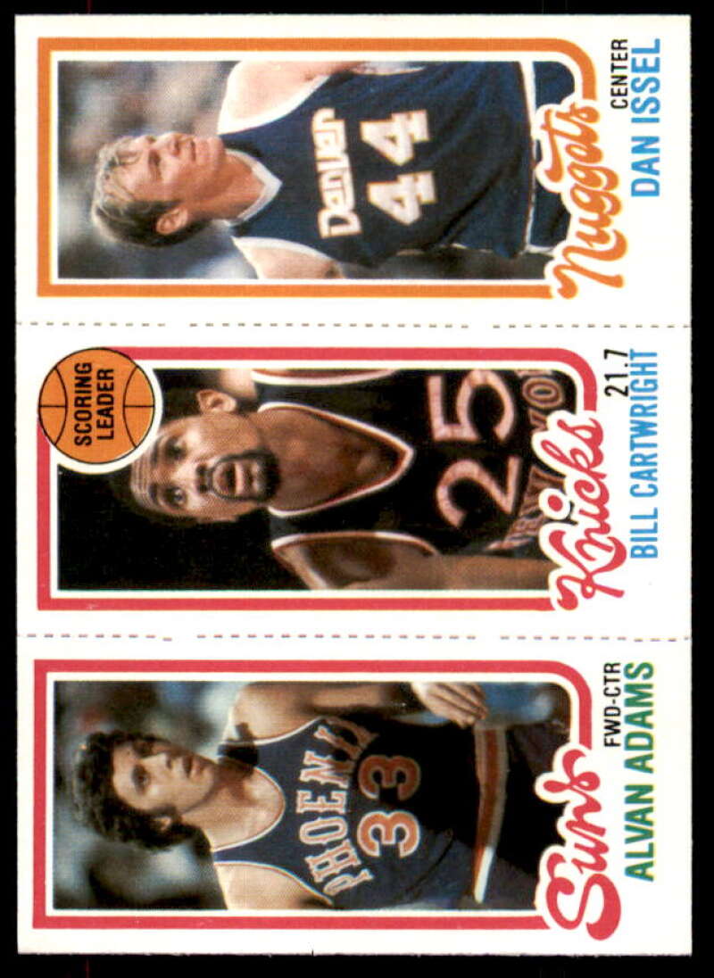 189 Alvan Adams/163 Bill Cartwright TL/76 Dan Issel Card 1980-81 Topps #68  Image 1