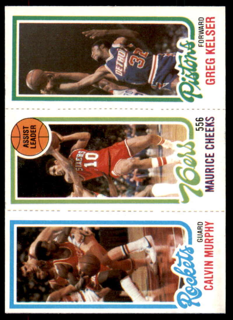 108 Calvin Murphy/176 Maurice Cheeks TL/87 Greg Kelser Card 1980-81 Topps #30  Image 1