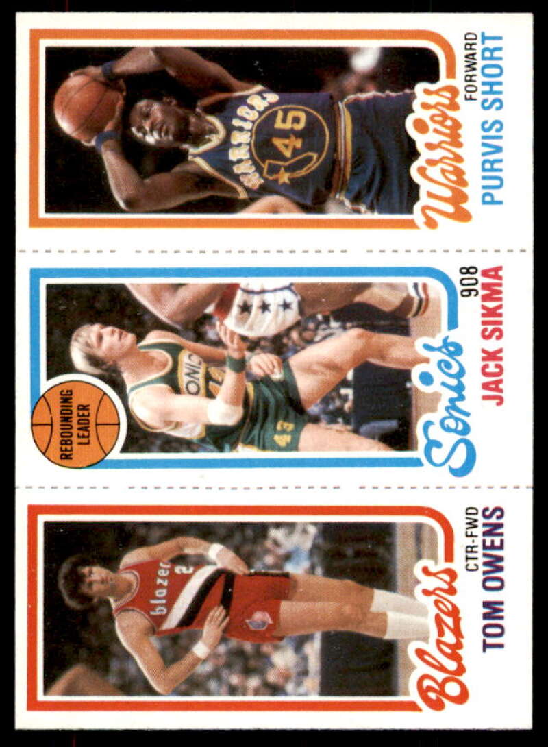 201 Tom Owens/225 Jack Sikma TL/100 Purvis Short Card 1980-81 Topps #72  Image 1