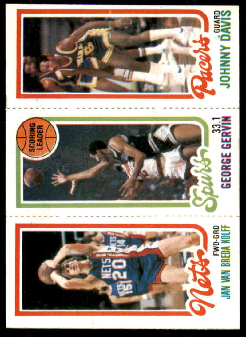 162 Jan Van Breda Kolff/204 George Gervin TL/117 Johnny Davis 1980-81 Topps #58  Image 1