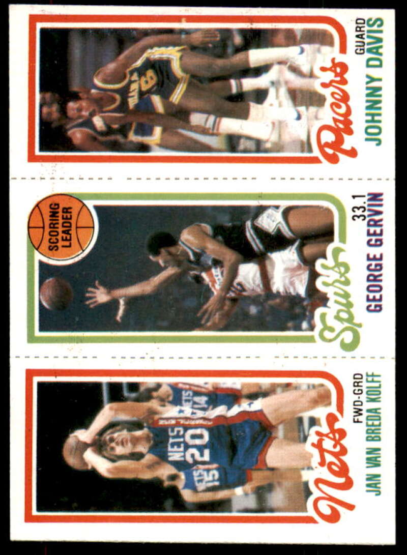 162 Jan Van Breda Kolff/204 George Gervin TL/117 Johnny Davis 1980-81 Topps #58  Image 1