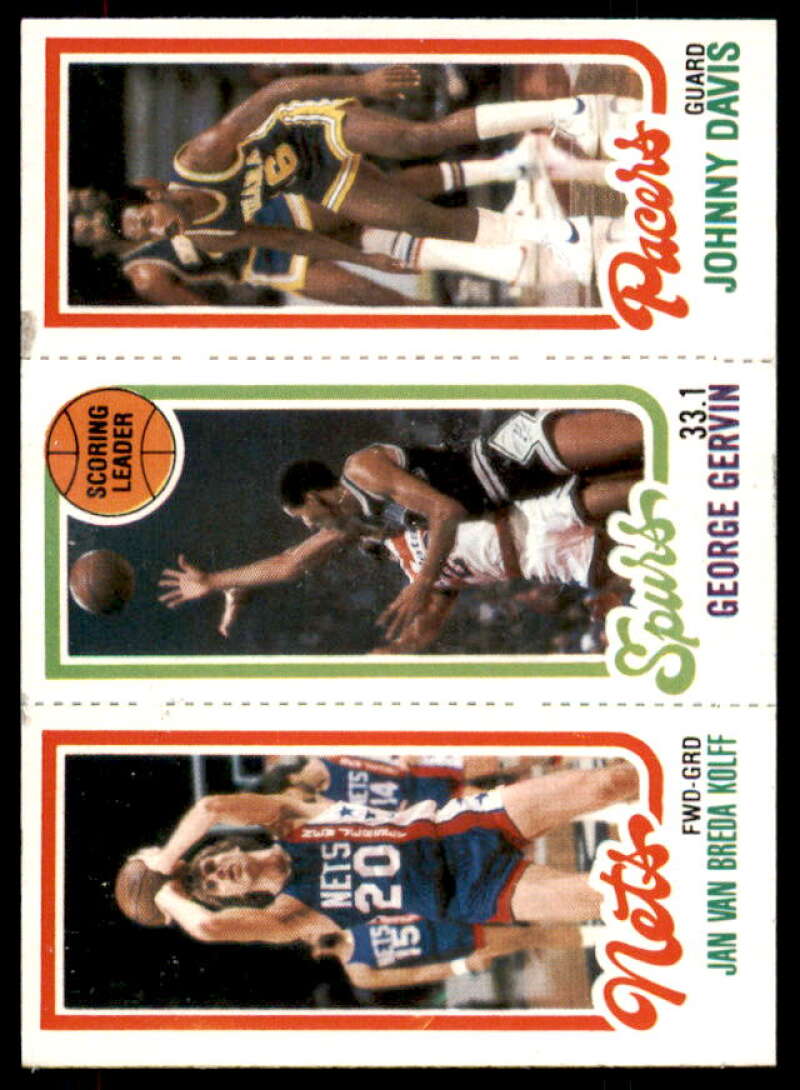 162 Jan Van Breda Kolff/204 George Gervin TL/117 Johnny Davis 1980-81 Topps #58  Image 1