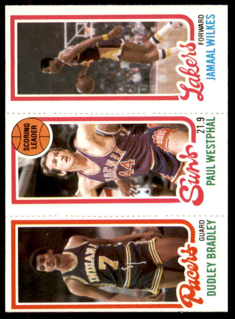 36 Dave Cowens/186 Paul Westphal TL/142 Jamaal Wilkes Card 1980-81 Topps #7  Image 1