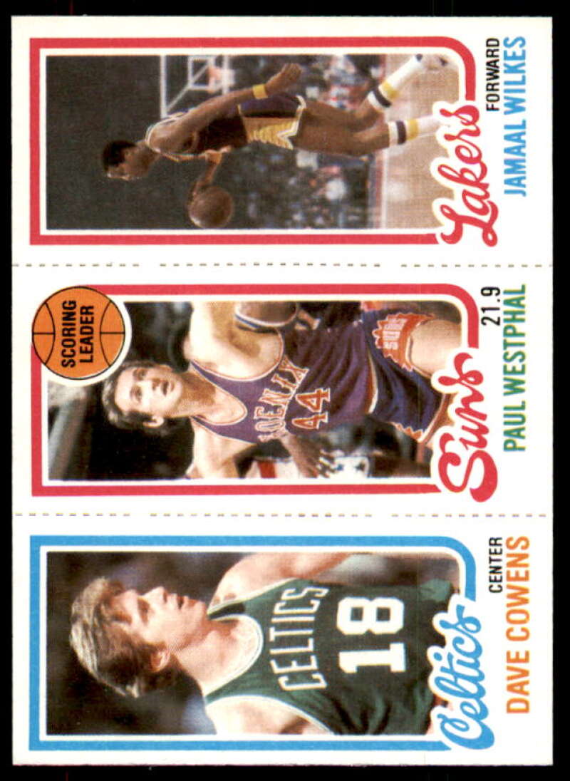 36 Dave Cowens/186 Paul Westphal TL/142 Jamaal Wilkes Card 1980-81 Topps #7  Image 1