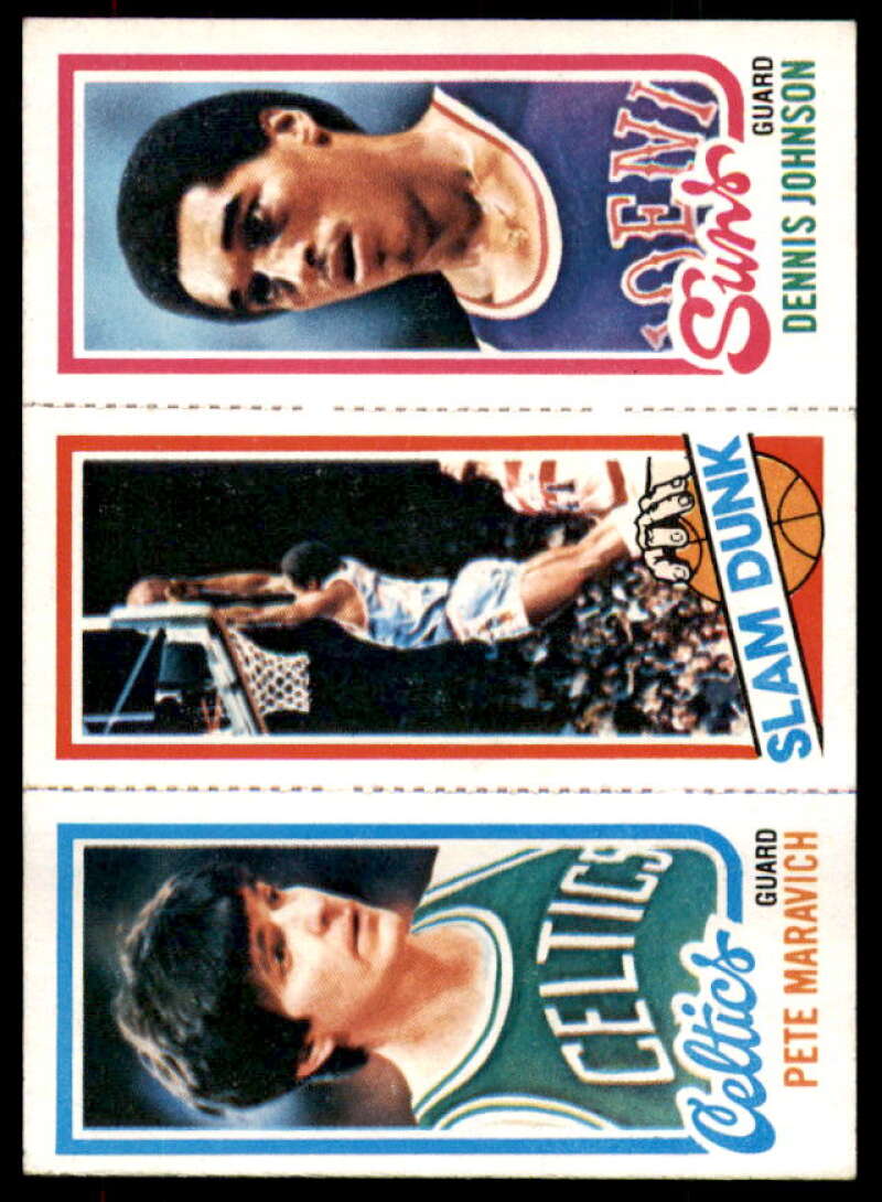 138 Pete Maravich TL/264 Lloyd Free SD/194 Dennis Johnson 1980-81 Topps #121  Image 1