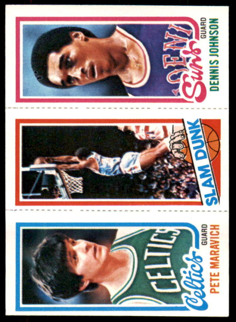 138 Pete Maravich TL/264 Lloyd Free SD/194 Dennis Johnson 1980-81 Topps #121  Image 1