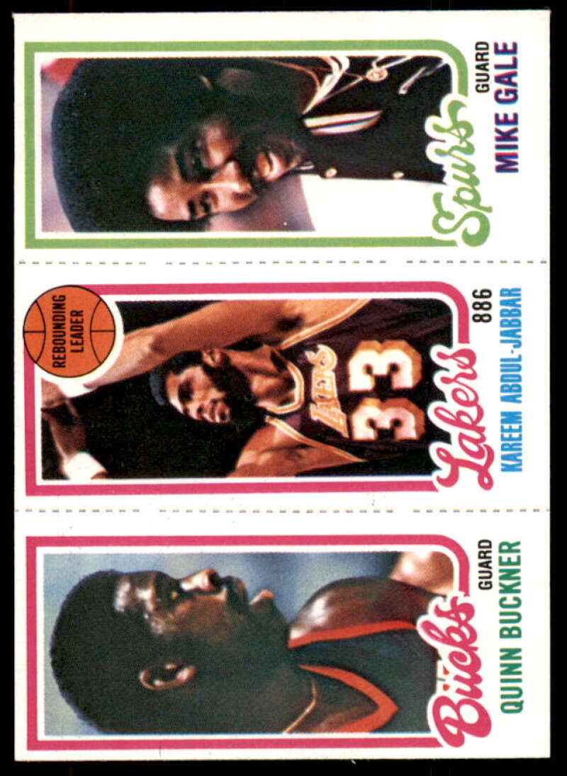 147 Quinn Buckner/133 Kareem Abdul-Jabbar TL/207 Mike Gale 1980-81 Topps #50  Image 1