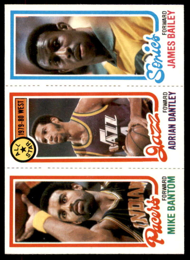 115 Mike Bantom/6 Adrian Dantley AS/227 James Bailey Card 1980-81 Topps #34  Image 1