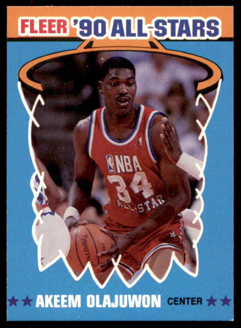 Hakeem Olajuwon Card 1990-91 Fleer All-Stars #3  Image 1