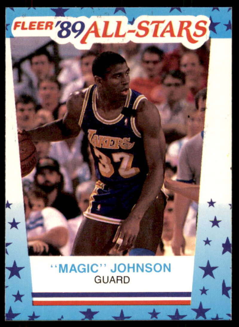 Magic Johnson Card 1989-90 Fleer Stickers #5  Image 1