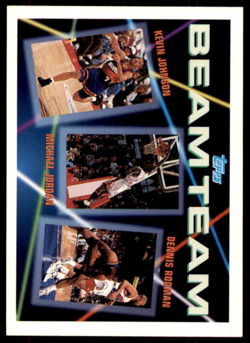 Kevin Johnson/Michael Jordan/Dennis Rodman Card 1992-93 Topps Beam Team #3  Image 1