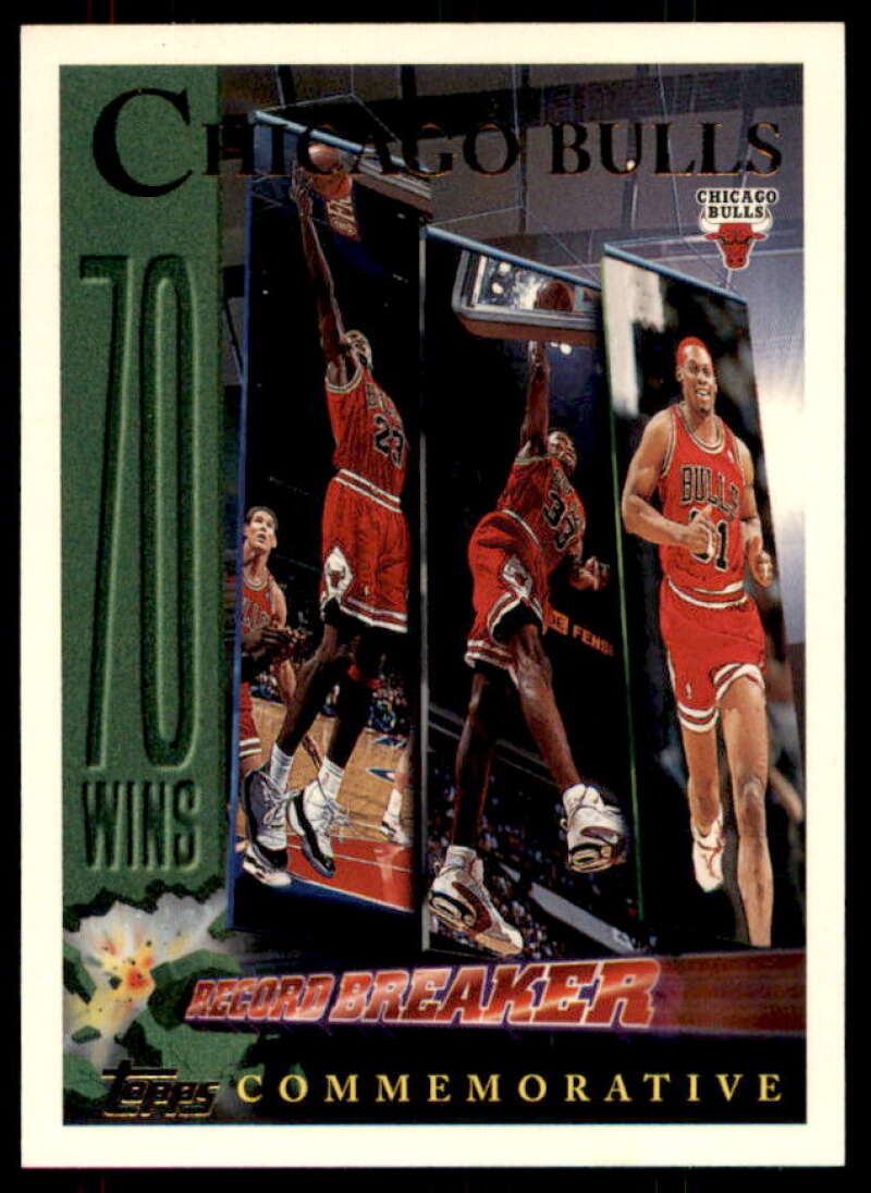 Chicago Bulls - w/Michael Jordan /Pippen/Rodman Card 1996-97 Topps #72  Image 1