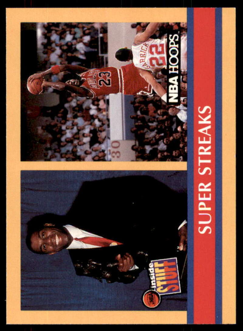 Super Streaks/Stay In School Card 1990-91 Hoops #385  Image 1