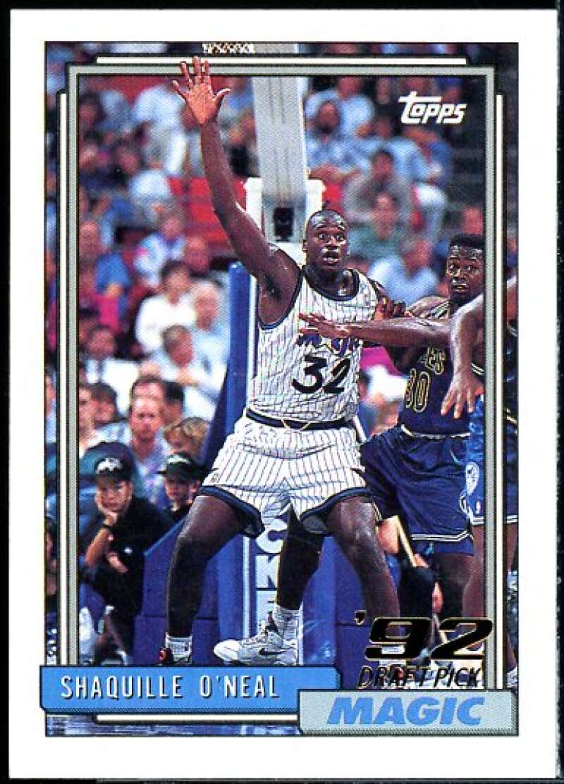 Shaquille O'Neal Rookie Card 1992-93 Topps #362  Image 1