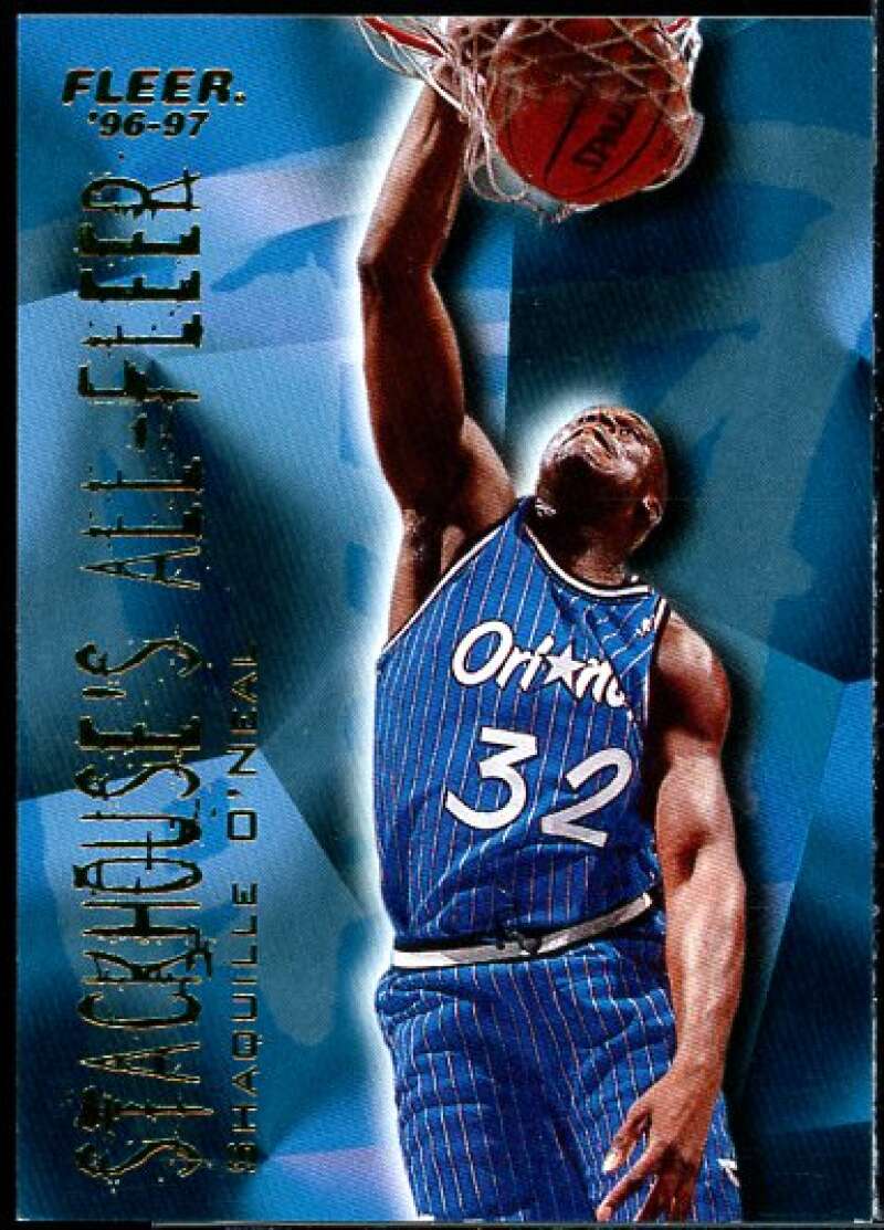 Shaquille O'Neal Card 1996-97 Fleer Stackhouse's All-Fleer #9  Image 1
