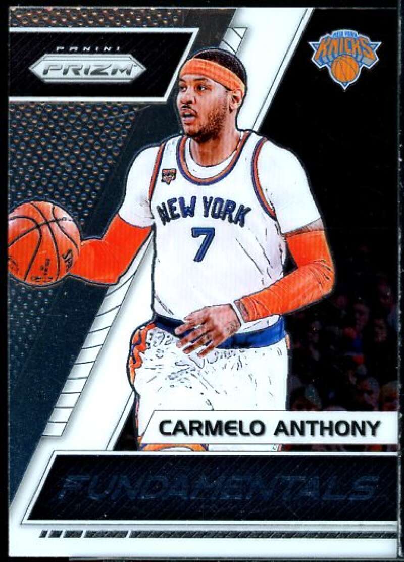 Carmelo Anthony Card 2017-18 Panini Prizm Fundamentals #45  Image 1