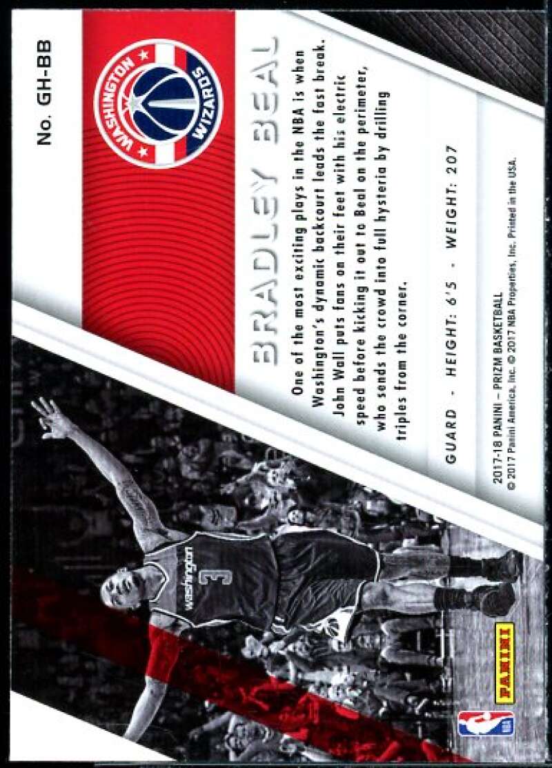Bradley Beal Card 2017-18 Panini Prizm Get Hyped! #24  Image 2