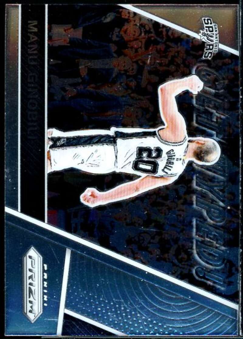 Manu Ginobili Card 2017-18 Panini Prizm Get Hyped! #12  Image 1