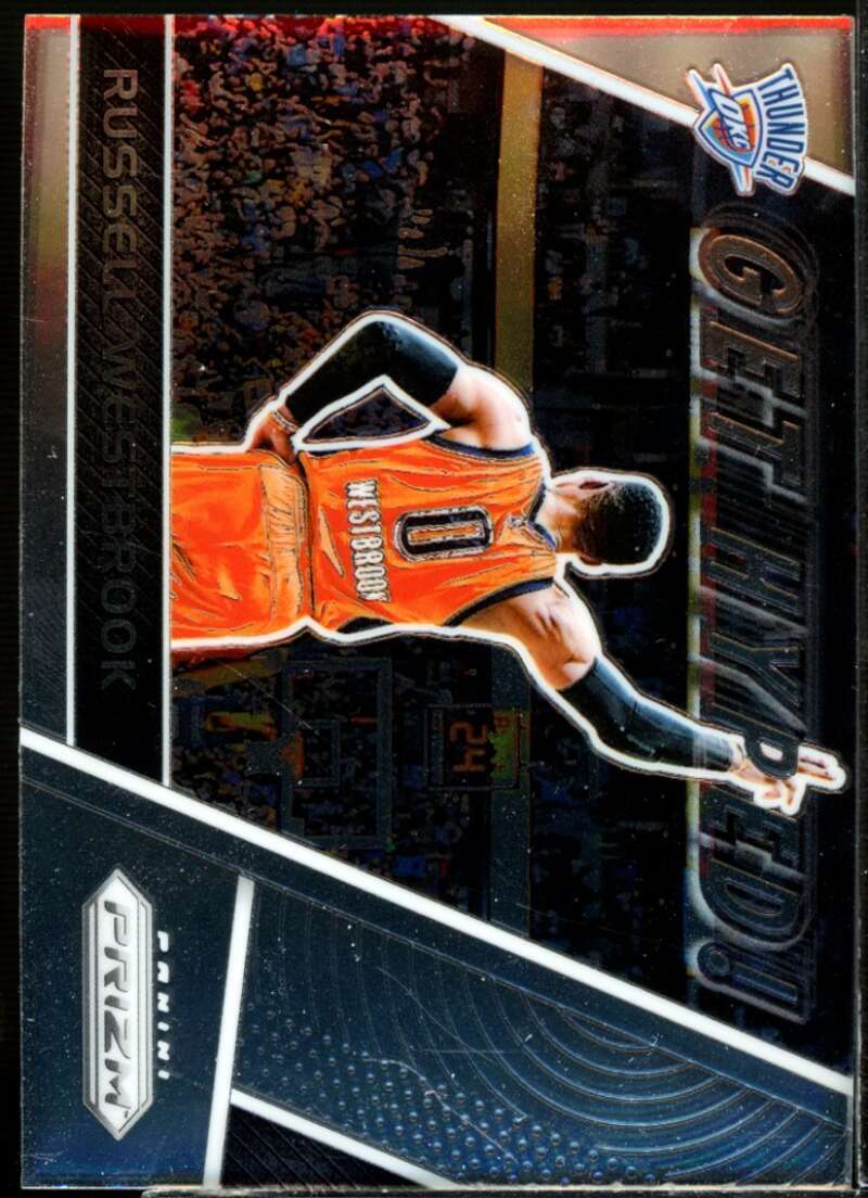 Russell Westbrook Card 2017-18 Panini Prizm Get Hyped! #9  Image 1