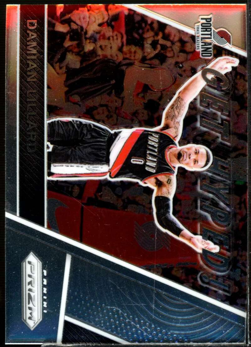 Damian Lillard Card 2017-18 Panini Prizm Get Hyped! #22  Image 1