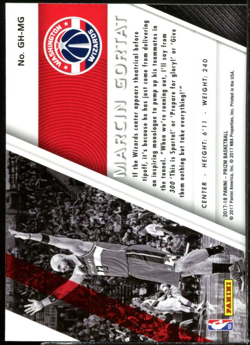 Marcin Gortat Card 2017-18 Panini Prizm Get Hyped! #20  Image 2