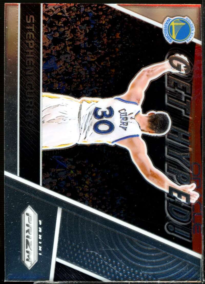 Stephen Curry Card 2017-18 Panini Prizm Get Hyped! #6  Image 1