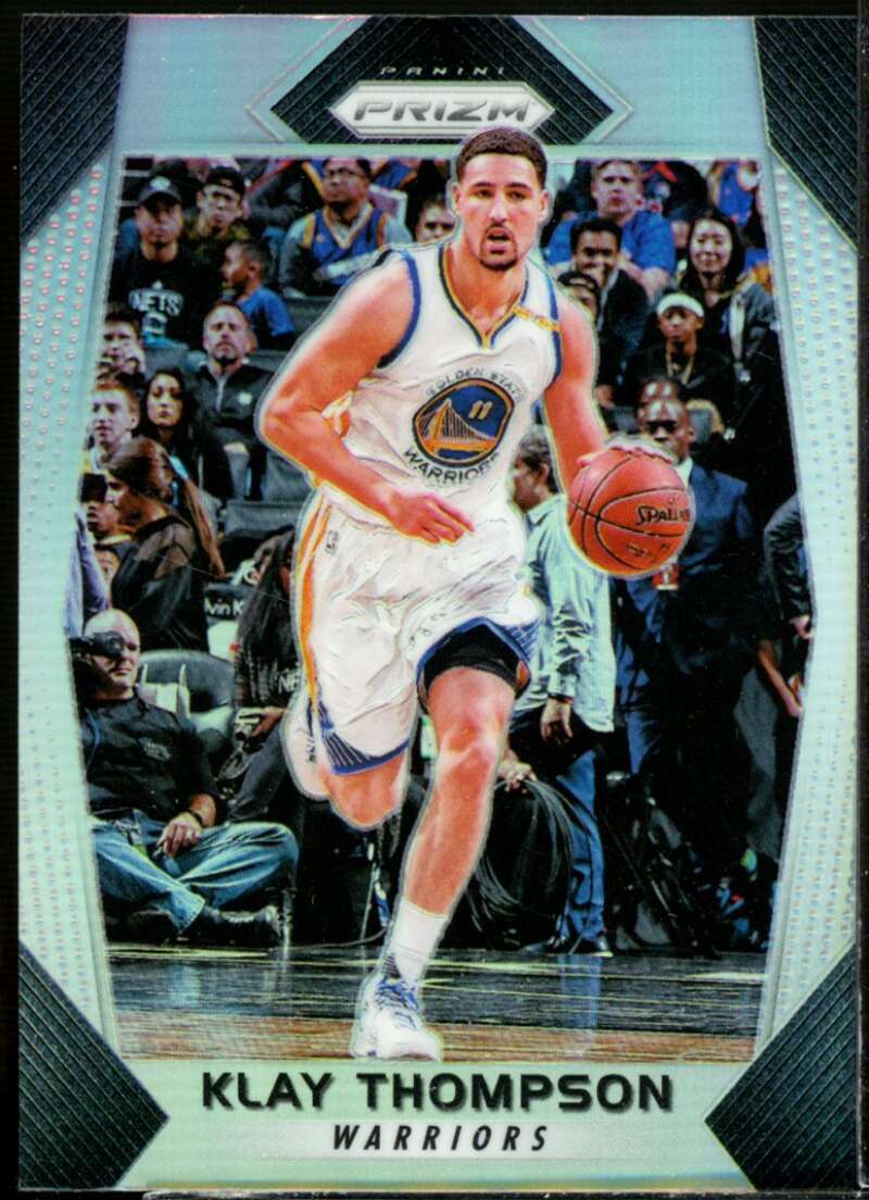 Klay Thompson Card 2017-18 Panini Prizm Prizms Silver #42  Image 1