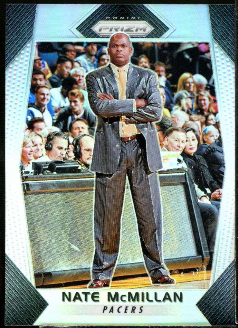 Nate McMillan CO Card 2017-18 Panini Prizm Prizms Silver #230  Image 1