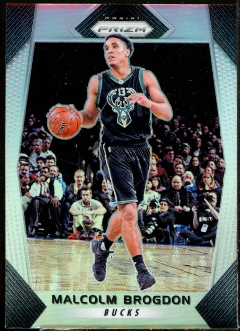 Malcolm Brogdon Card 2017-18 Panini Prizm Prizms Silver #185  Image 1