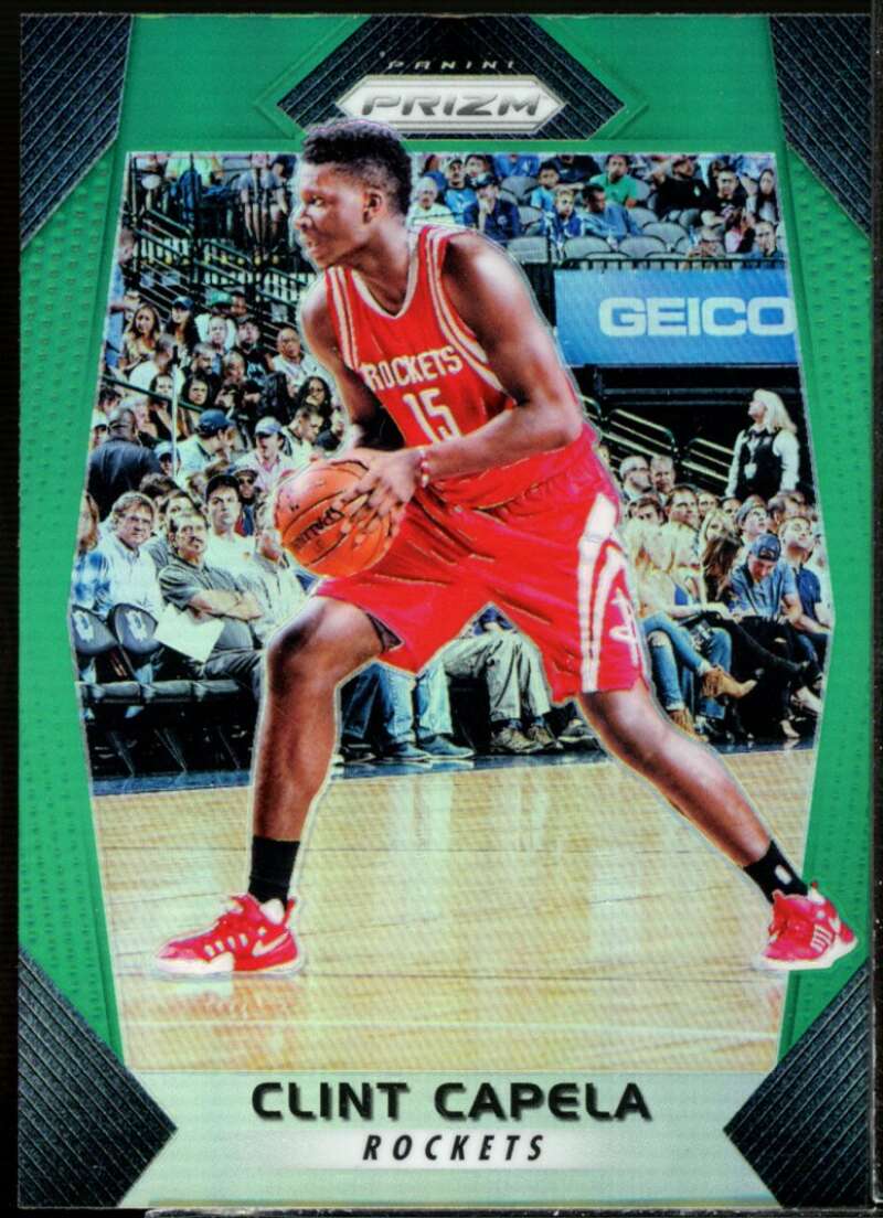 Clint Capela Card 2017-18 Panini Prizm Prizms Green #258  Image 1