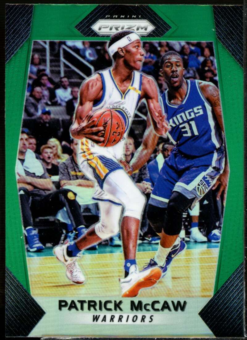 Patrick McCaw Card 2017-18 Panini Prizm Prizms Green #45  Image 1