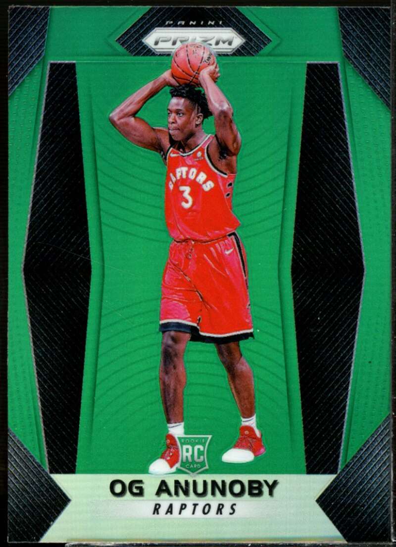OG Anunoby Card 2017-18 Panini Prizm Prizms Green #38  Image 1