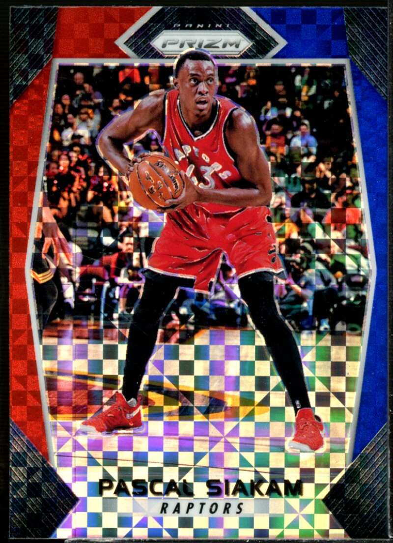 Pascal Siakam Card 2017-18 Panini Prizm Prizms Red White and Blue #34  Image 1