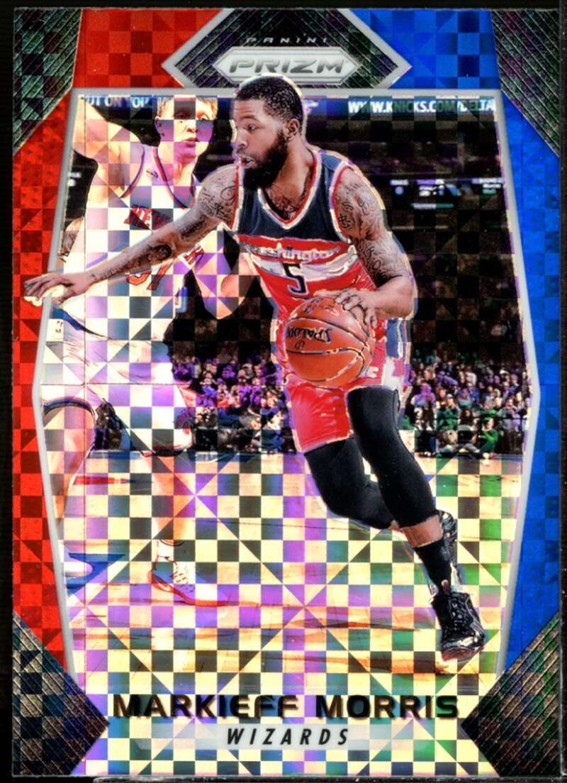Markieff Morris Card 2017-18 Panini Prizm Prizms Red White and Blue #135  Image 1