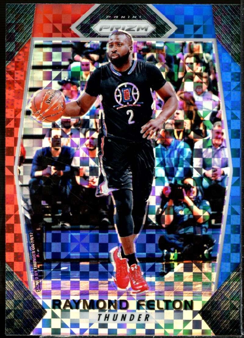Raymond Felton Card 2017-18 Panini Prizm Prizms Red White and Blue #269  Image 1