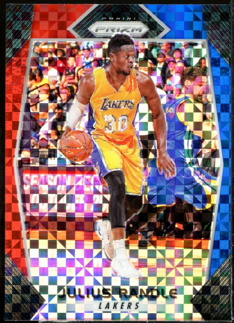 Julius Randle Card 2017-18 Panini Prizm Prizms Red White and Blue #287  Image 1