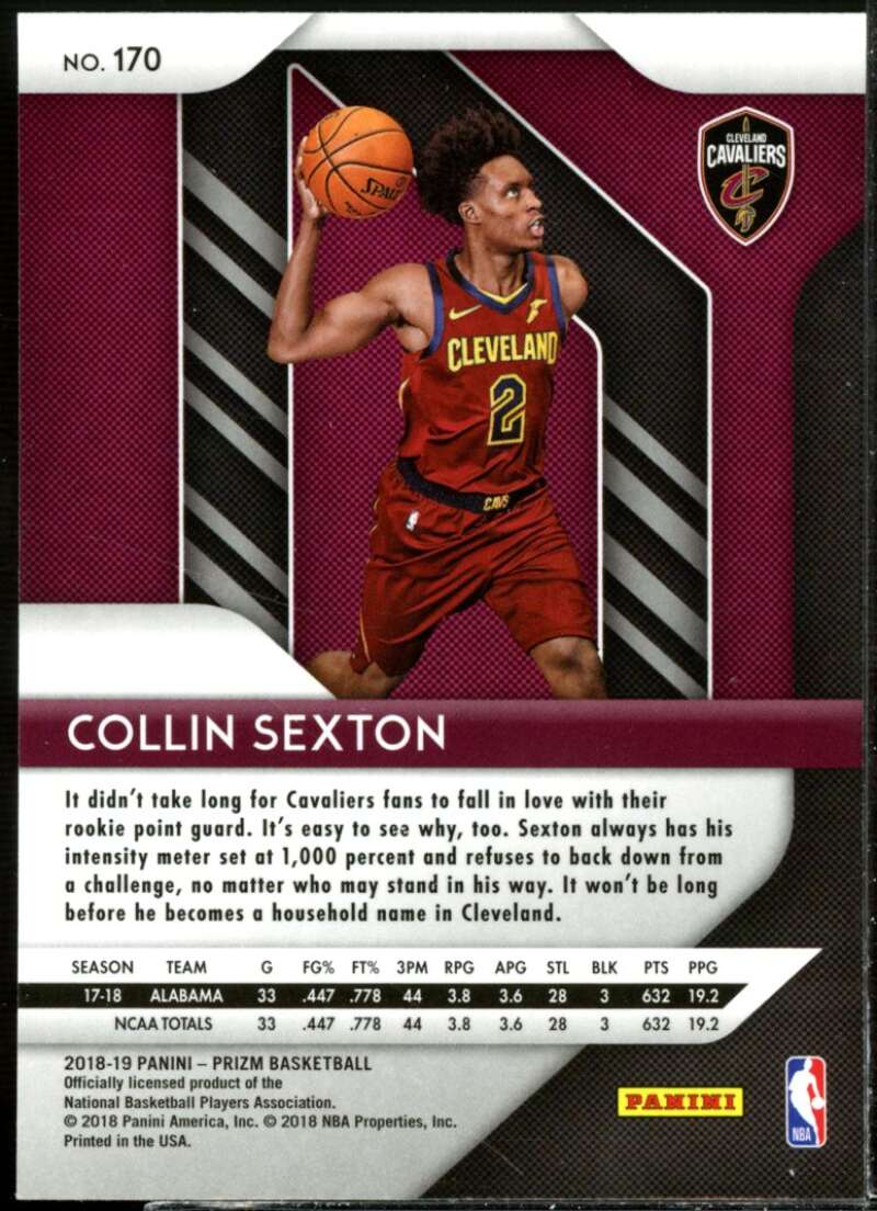 Collin Sexton Rookie Card 2018-19 Panini Prizm #170  Image 2