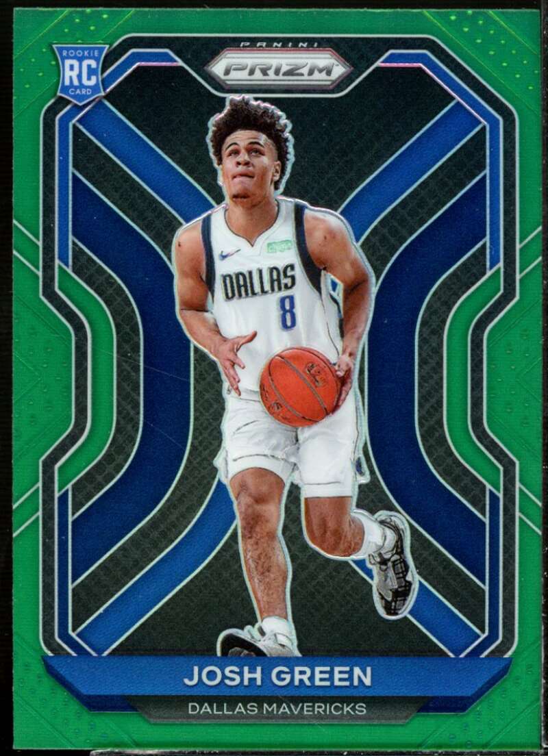Josh Green Rookie Card 2020-21 Panini Prizm Prizms Green #274  Image 1
