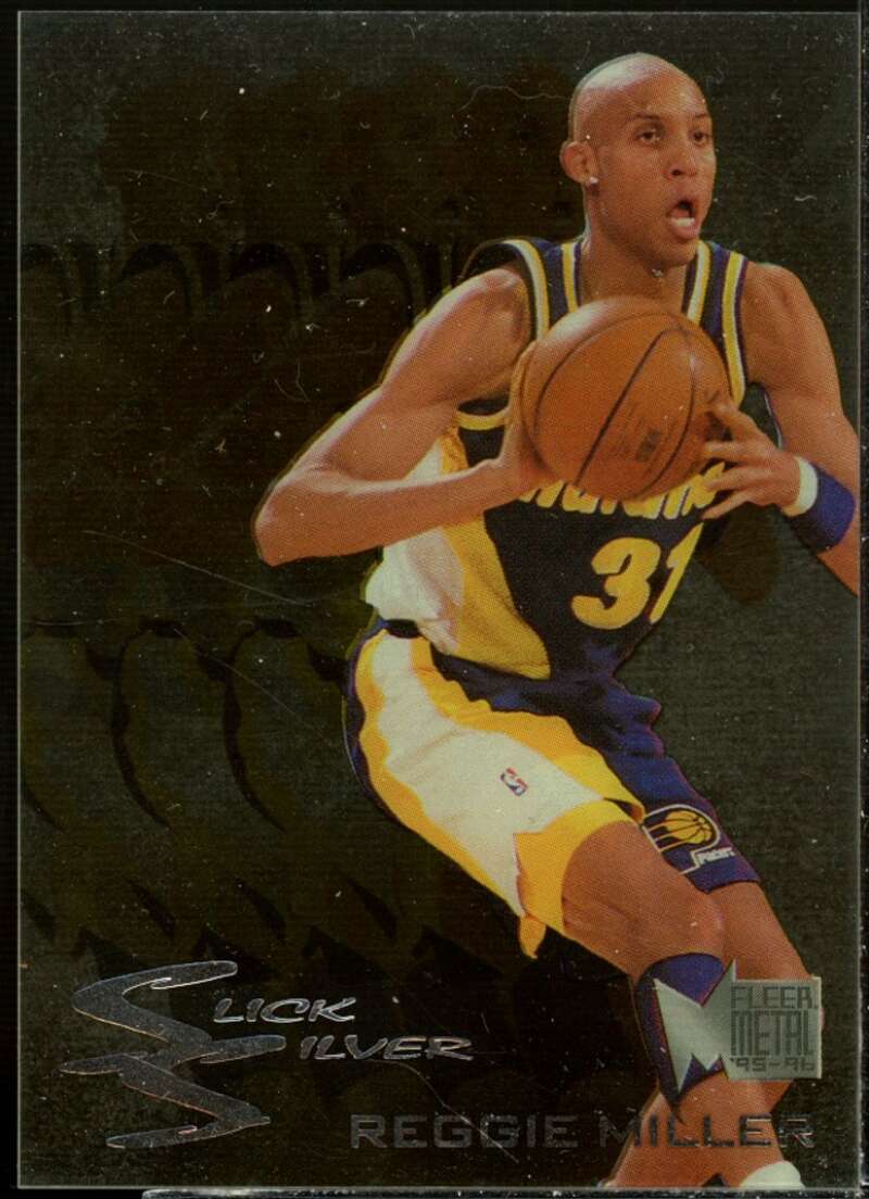 Reggie Miller Card 1995-96 Metal Slick Silver #5  Image 1