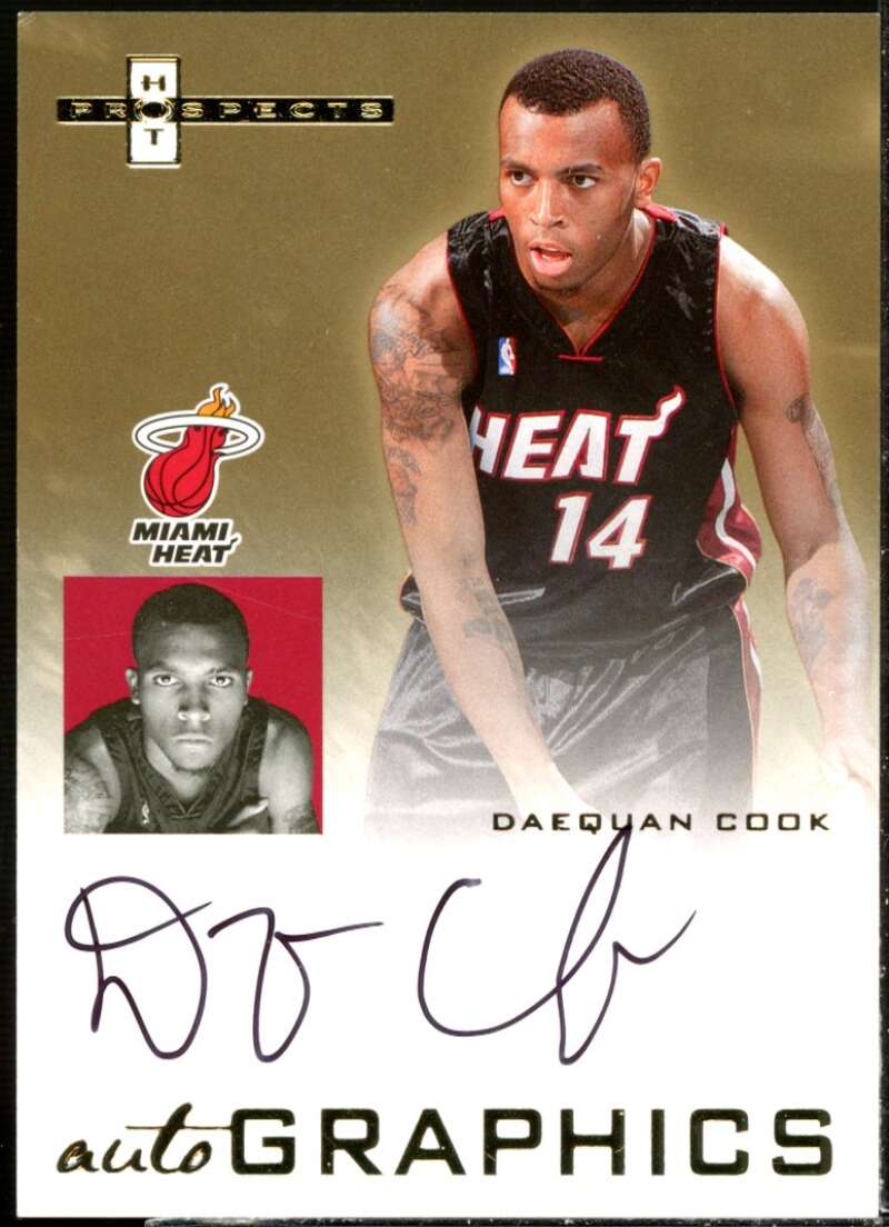 Daequan Cook Card 2007-08 Fleer Hot Prospects Autographics #DC  Image 1