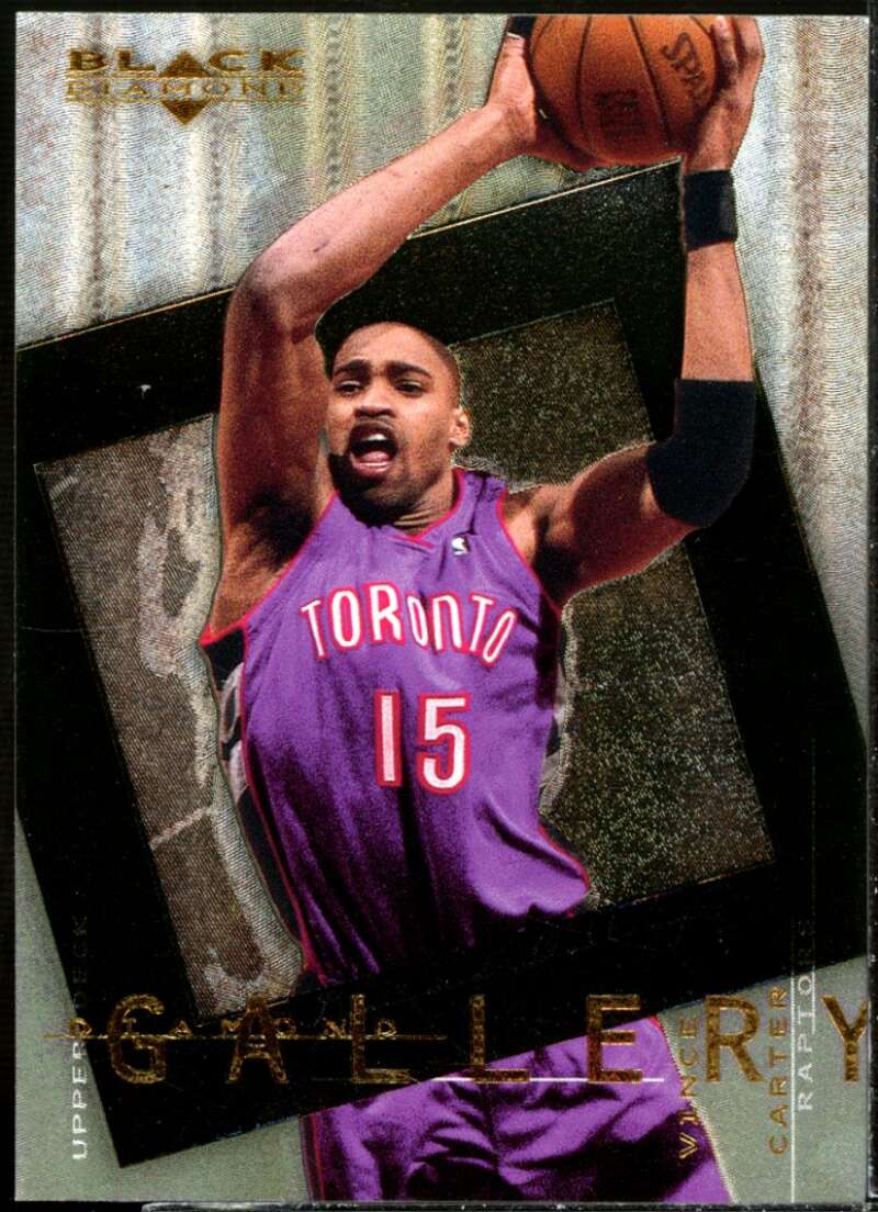 Vince Carter Card 2000-01 Black Diamond Gallery #DG2  Image 1